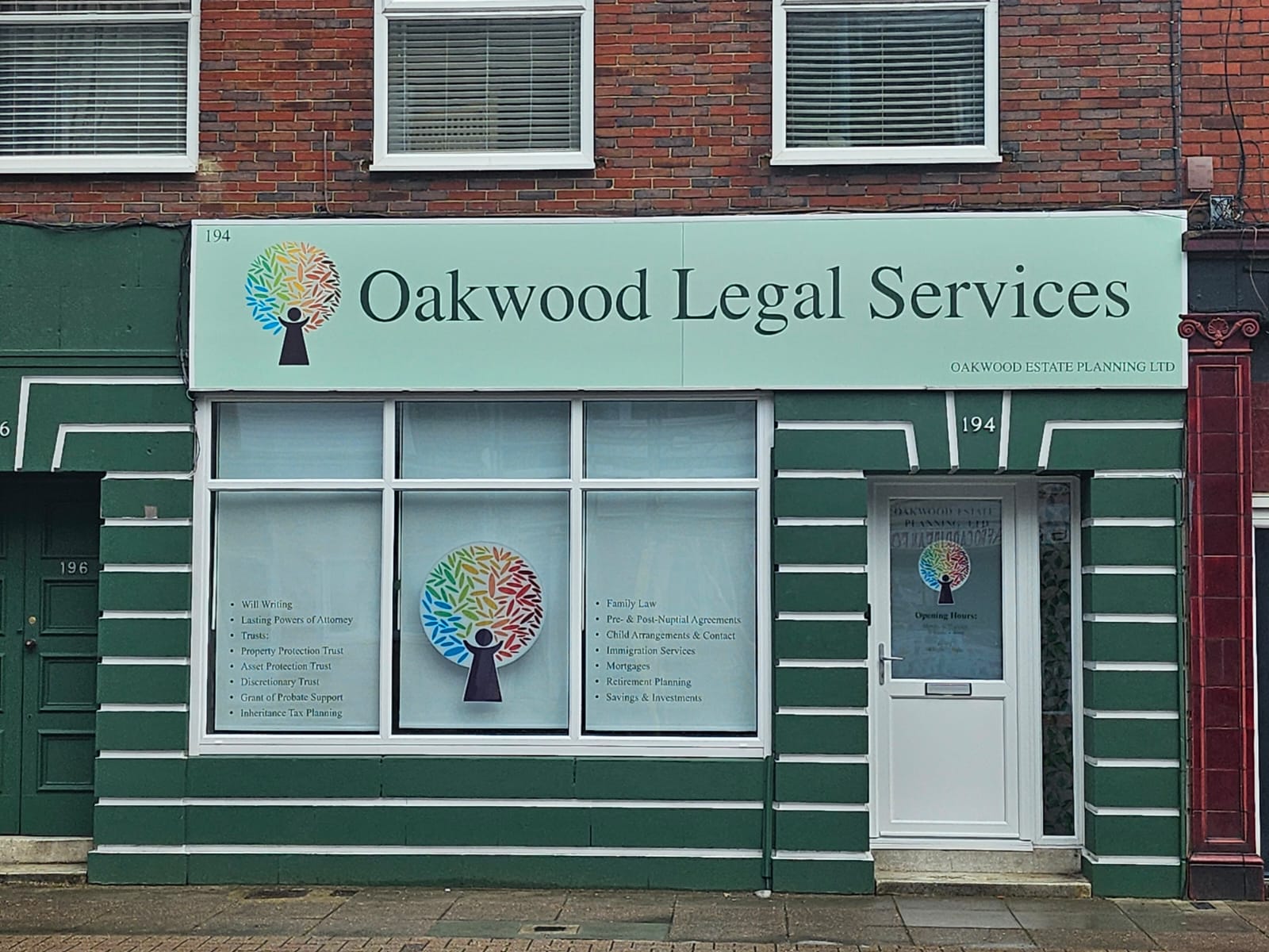 Oakwood Estate Planning's new office at 194 Fratton Road, Portsmouth